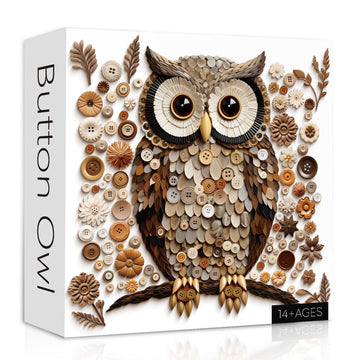 Botón Owl Jigsaw Puzzle 1000 piezas